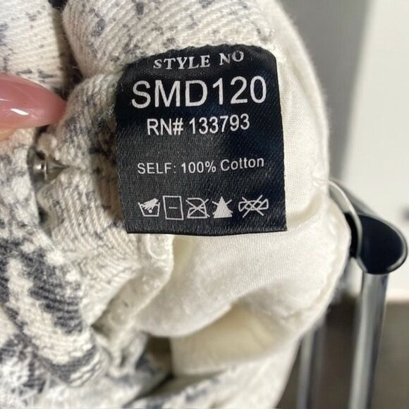 Pol Snakeskin Overall Skirt Beige Size Medium - Picture 6 of 16